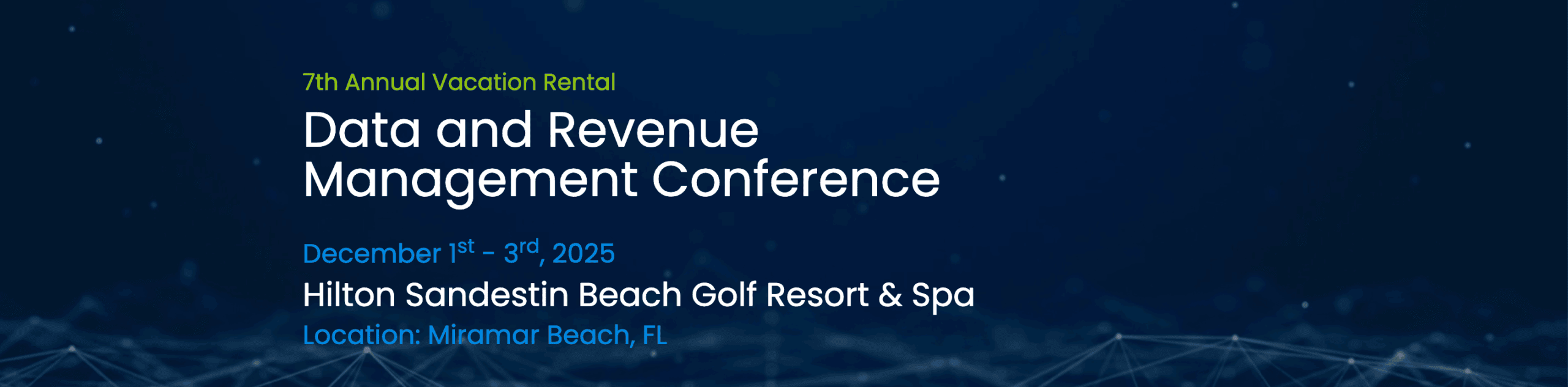 7th Annual Vacation Rental Data and Revenue Management (DARM) Conference